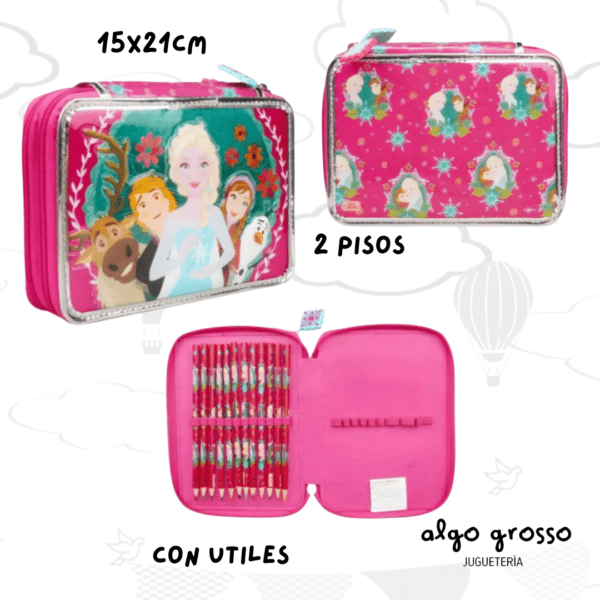 CARTUCHERA FROZEN 2 PISO CON UTILES - CRESKO art.FA365