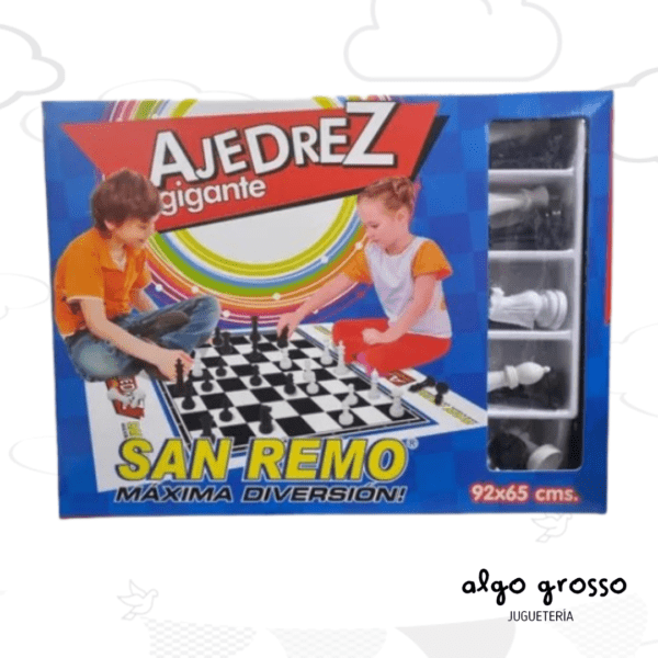 AJEDREZ GIGANTE DE PISO 92X65CM art.154396