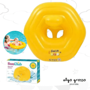 SALVAVIDA SILLA - ASIENTO BEBE TRIPLE TUBO CON RESPALDO "SUNCLUB" art.131920