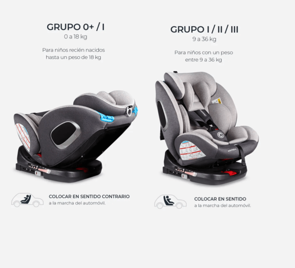 BUTACA MONTREAL "GRUPO 0/1/2/3" CON ISOFIX art.BT011 - Imagen 3