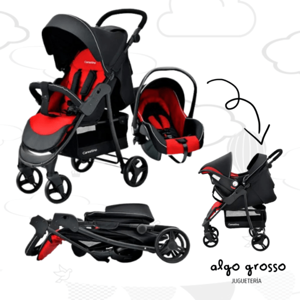COCHECITO CITY TRAVEL  CON HUEVITO + ACCESORIOS art.CO022