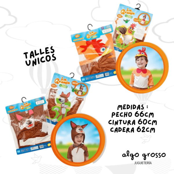 DISFRAZ LA GRANJA DE ZENON TALLES SURTIDOS art.LCG00649