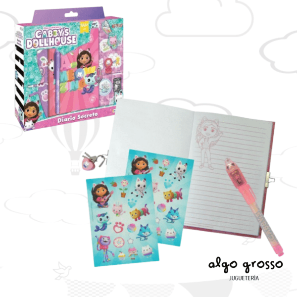GABBY DOLL HOUSE DIARIO SECRETO CON LAPICERA MAGICA art.UGD00993