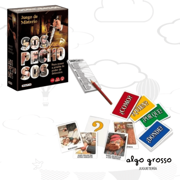SOSPECHOSOS JUEGO DE MISTERIO CARTAS art.19016