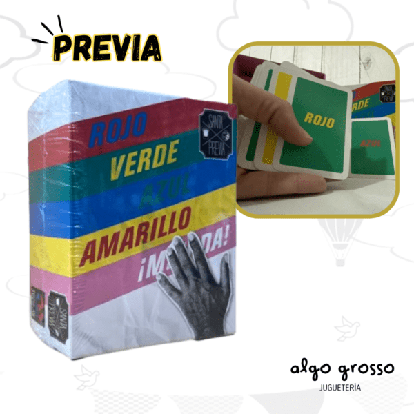 ROJO VERDE AZUL AMARILLO MIERDA JUEGO DE MESA