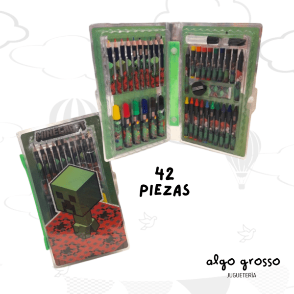 SET DE ARTE MINECRAFT DE 42 PIEZAS art.MI600