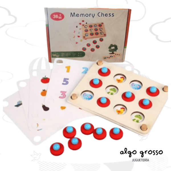 MEMORY CHESS JUEGO MADERA art.MT08969