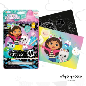 GABBY DOLL HOUSE SCRATCH WOW LIBRO PARA RASPAR Y PINTAR art.UGD00985