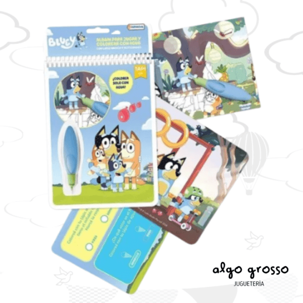 BLUEY AGUA WOW LIBRO PARA COLOREAR art.BLU01190