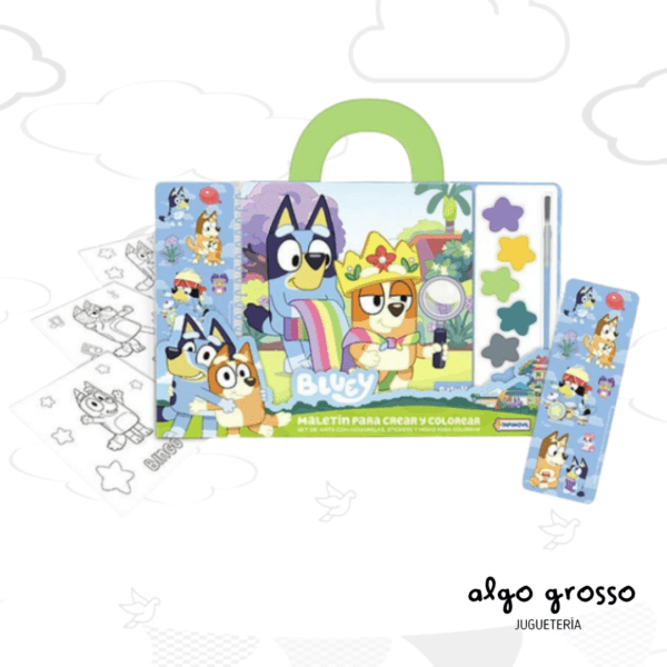 MALETIN PARA CREAR Y COLOREAR BLUEY art.BLU01200