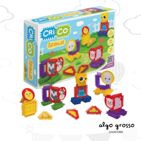 CRICO GRANJA 24 PIEZAS PERSONAJES+STICKERS art.3055
