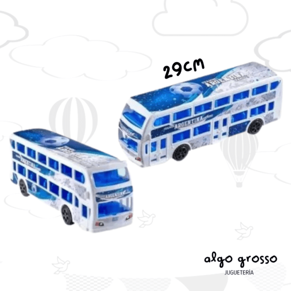 MICRO DE 2 PISOS DE 29CM A FRICCION "VAMOS ARGENTINA" art.732