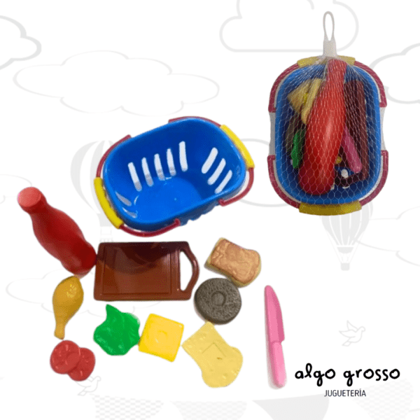 CANASTA PARA PICNIC CON ACCESORIOS - EN RED art.826