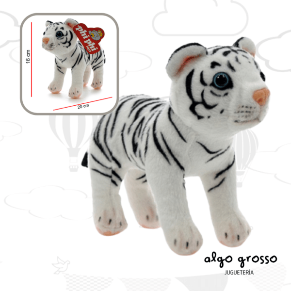 TIGRE BLANCO PARADO 20CM art.1942