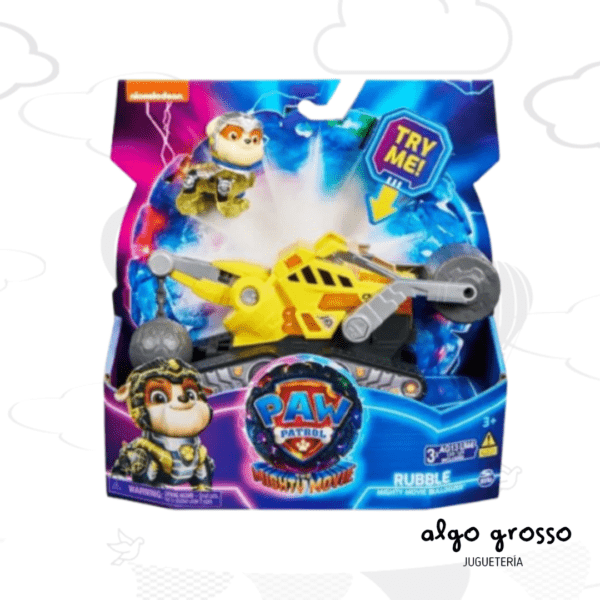 PAW PATROL THE MIGHTY MOVIE VEHICULO CON LUZ Y SONIDO + FIGURA art.17776M - Imagen 2