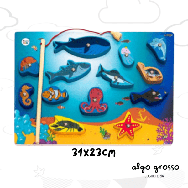 JUEGO PESCA CON IMAN MADERA art.7930