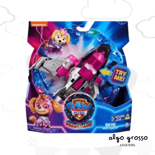 PAW PATROL THE MIGHTY MOVIE VEHICULO CON LUZ Y SONIDO + FIGURA art.17776M - Imagen 5