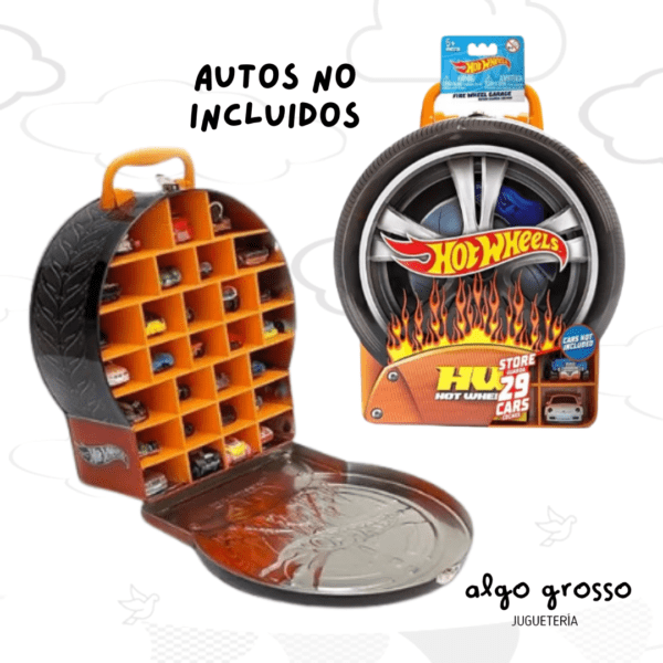 VALIJA RUEDA GUARDA AUTOS - HOT WHEELS PARA 29 VEHICULOS art.HWCC18