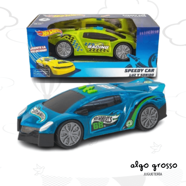 HOT WHEELS AUTO DE 22CM CON LUZ Y SONIDO art.16131
