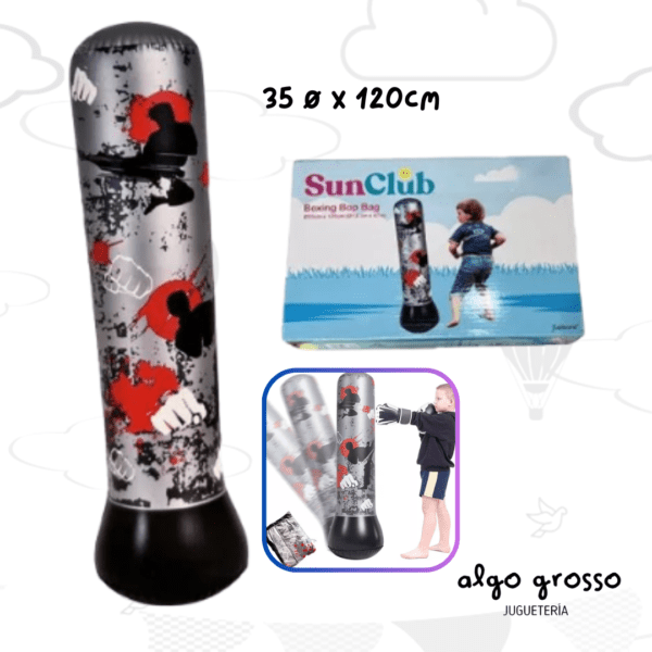 BOXING BOP BAG TUBO BOXEO INVOLCABLE INFLABLE art.53017