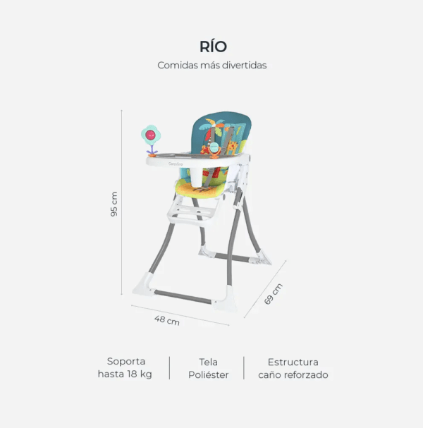 SILLA DE COMER RIO VERDE PLEGABLE art.SL002 - Imagen 3