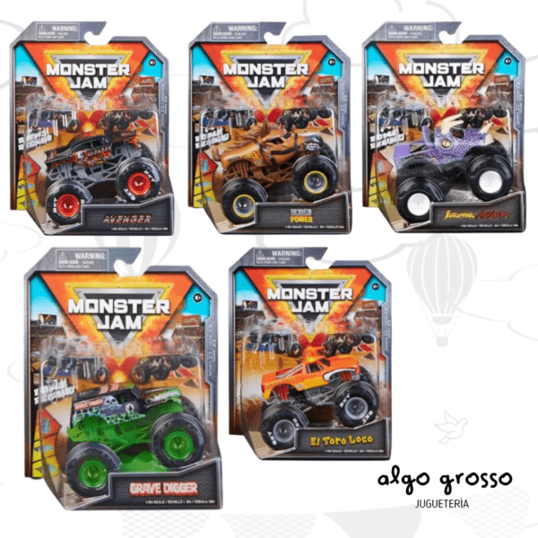 MONSTER JAM VEHICULO METAL1:64 SURTIDO art.58757