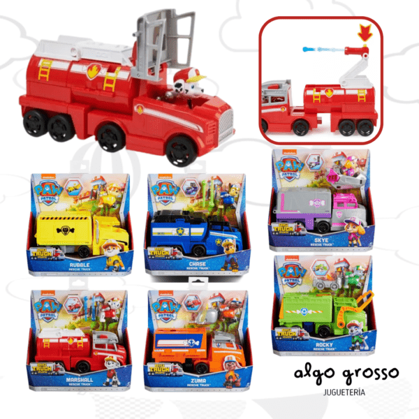 PAW PATROL VEHICULO BIG TRUCK +  FIGURA - MODELOS SURTIDOS DE 22CM art.17776BT-B