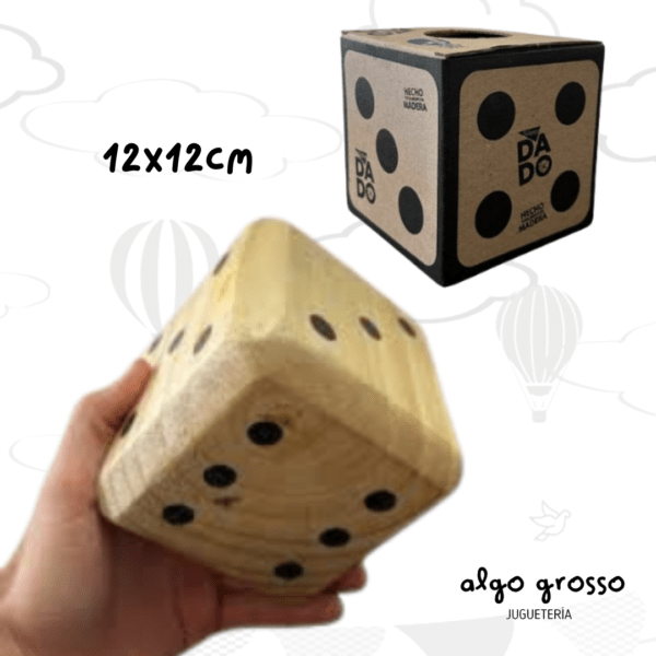 SUPER DADO GIGANTE MADERA DE 13CM art.1284