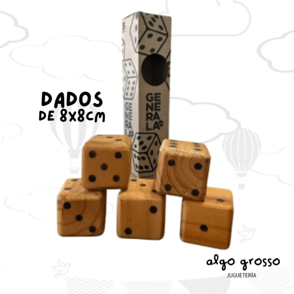GENERALA XL GIGANTE MADERA DADOS 8CM art.1285