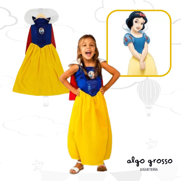 DISFRAZ BLANCANIEVES ECONOMICO TALLE 0 art.CAD8239