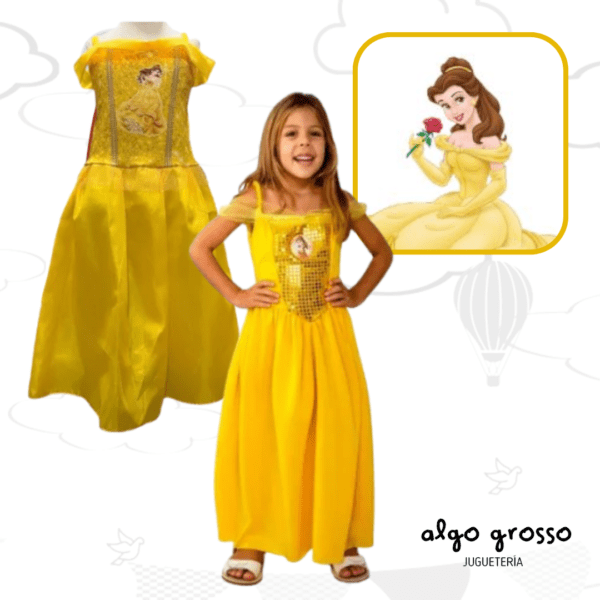 DISFRAZ LA BELLA ECONOMICO TALLE 2 art.CAD8244