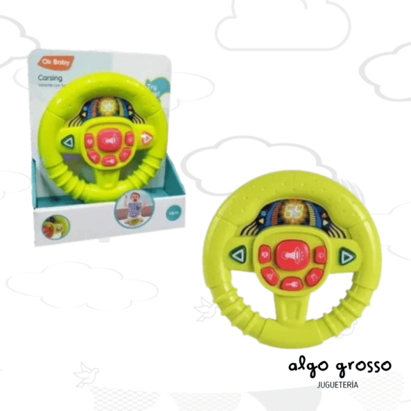 VOLANTE CON LUZ Y SONIDO CARSING art.OKBB0237