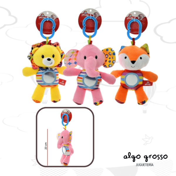 SONAJERO ANIMALITOS CON GANCHO 20CM art.1688