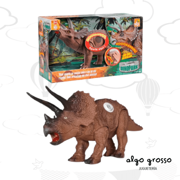 DINOPARK TRICERATOPS DE 40CM CON SONIDO  art.667