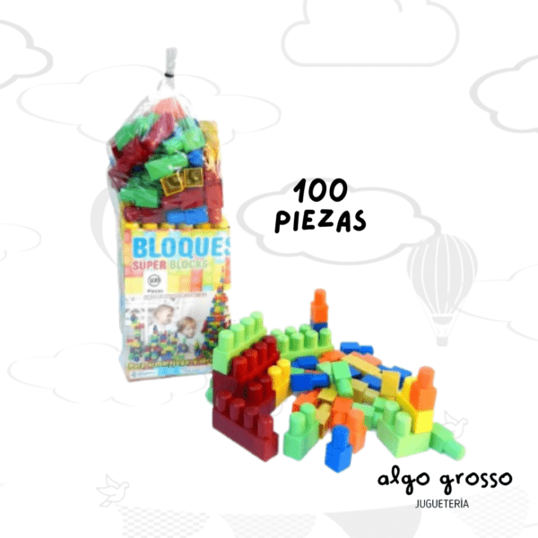 BLOQUES GRANDES SUPER BLOCK BOLSA X100 art.2022