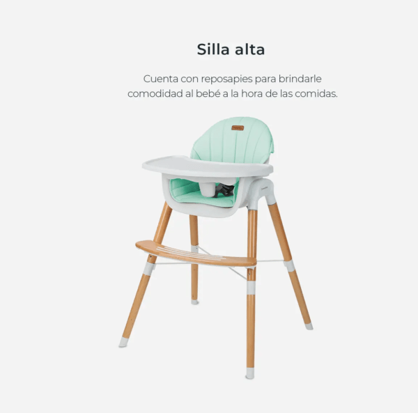 SILLA DE COMER ESTOCOLMO 2 EN 1 - BANDEJA EXTRAIBLE art.SL006 - Imagen 2