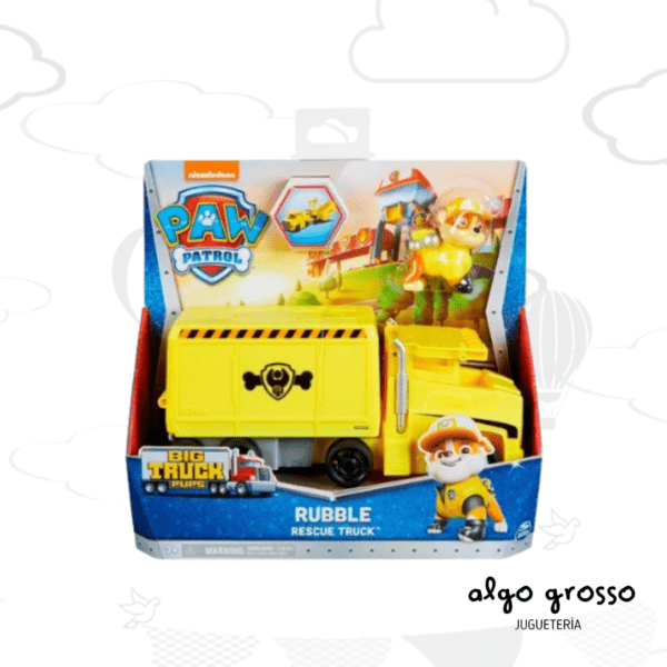 PAW PATROL VEHICULO BIG TRUCK +  FIGURA - MODELOS SURTIDOS DE 22CM art.17776BT-B - Imagen 2