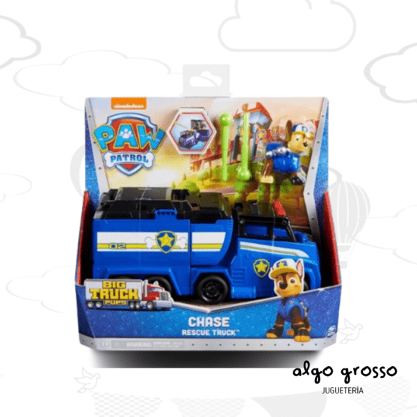 PAW PATROL VEHICULO BIG TRUCK +  FIGURA - MODELOS SURTIDOS DE 22CM art.17776BT-B - Imagen 4