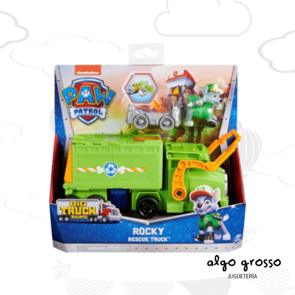 PAW PATROL VEHICULO BIG TRUCK +  FIGURA - MODELOS SURTIDOS DE 22CM art.17776BT-B - Imagen 6