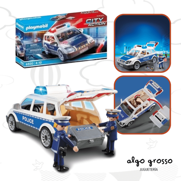 PLAYMOBIL CITY ACTION AUTO DE POLICIA CON LUZ Y SONIDO art.6920