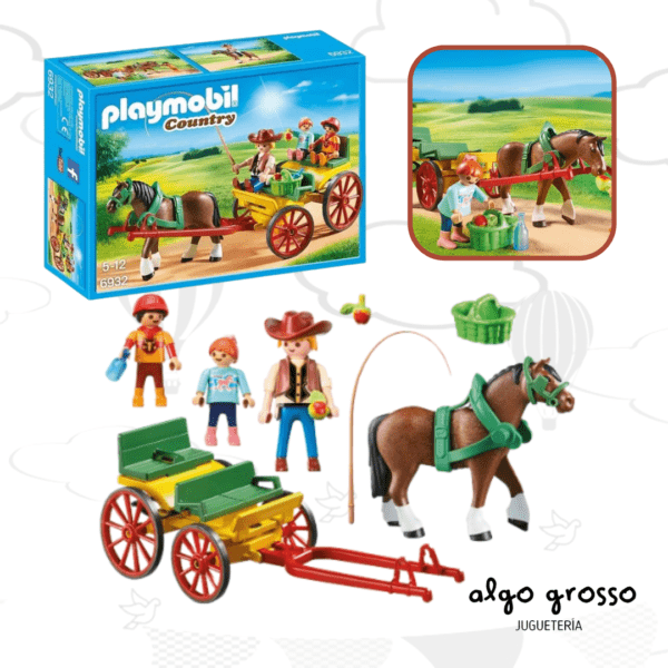 PLAYMOBIL COUNTRY CARRUAJE CON CABALLOS art.6932
