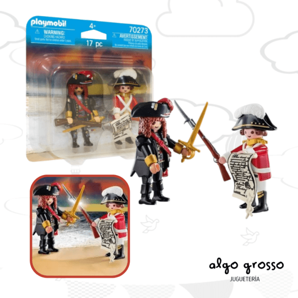 PLAYMOBIL DUO PACK PIRATA Y SOLDADO art.70273