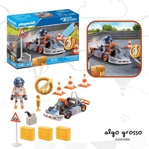 PLAYMOBIL SPORTS ACTION KART DE CARRERAS art.71187