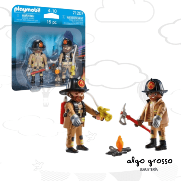 PLAYMOBIL DUO PACK BOMBEROS BLISTER art.71207