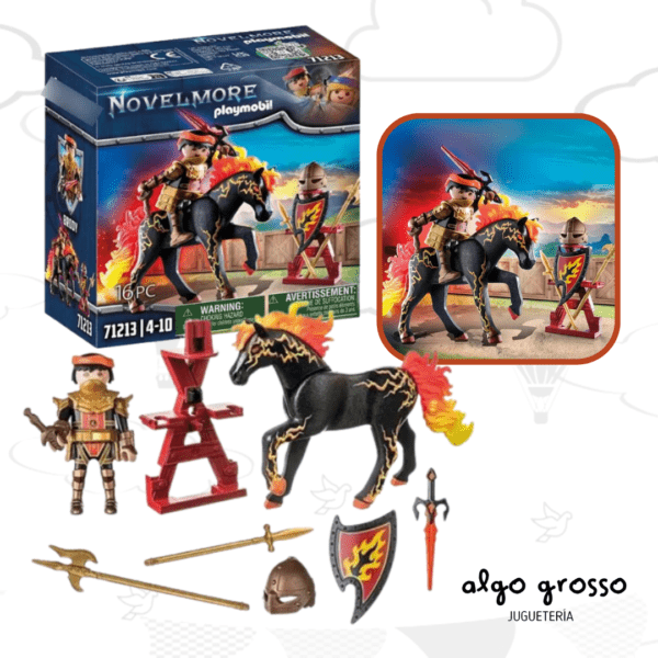 PLAYMOBIL NOVELMORE CABALLERO DE FUEGO art.71213