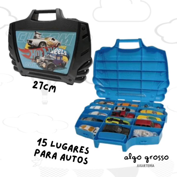 HOT WHEELS VALIJA PARA GUARDAR 15 AUTOS art.CCHW16