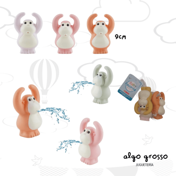 SET 3 MONOS DE GOMA TIRA AGUA EN RED art.163907