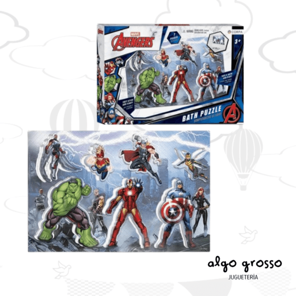 AVENGERS PUZZLE DE BAÑO CAJA art.AV302