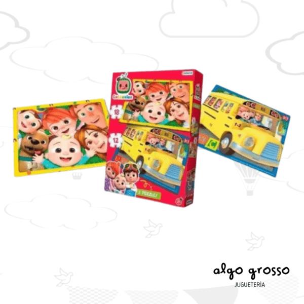 COCOMELON 2 PUZZLE DE 12 Y 18 PIEZAS art.COCO0201