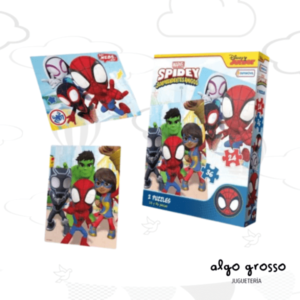 SPIDEY 2 PUZZLES DE 24 Y 36 PIEZAS art.VSP03295